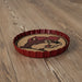 Buc-ee’s Beaver Metal Bottle Cap Coaster — featuring a cork center, bold red metal edge, and the famous Buc-ee’s beaver logo. Perfect for home bars and Buc-ee’s fans!