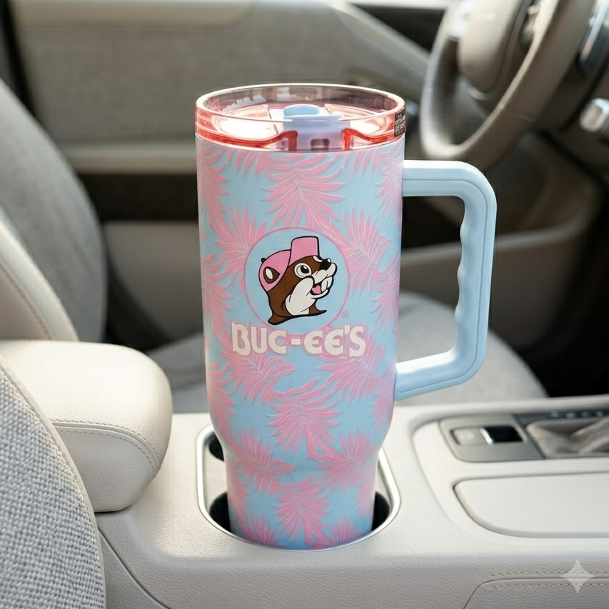 Buc-ee's Pink Palm Fit Forty Pro Tumbler | Order Here — Texas Snax