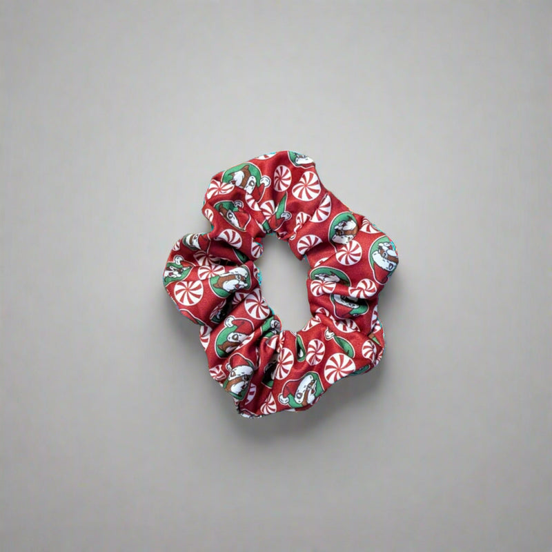 Buc-ee's Peppermint Christmas Scrunchie