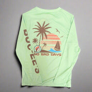 Buc-ee's Performance Palm Lime Long Sleeve Shirt