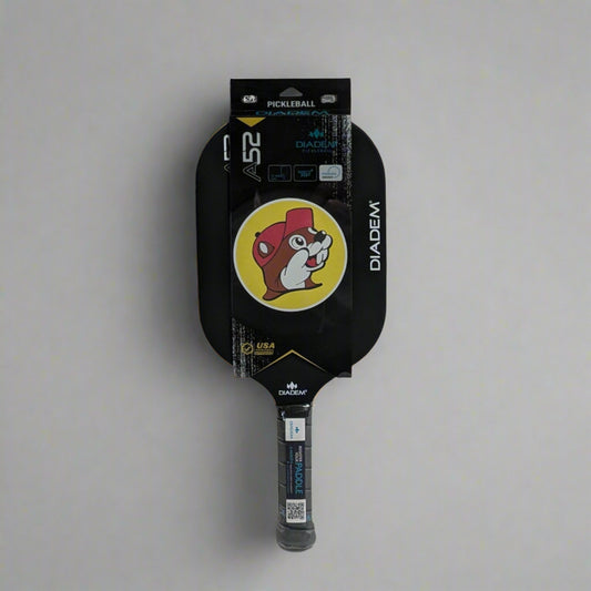 Buc-ee's Pickleball Paddle. Black with the Buc-ee's logo on it. 