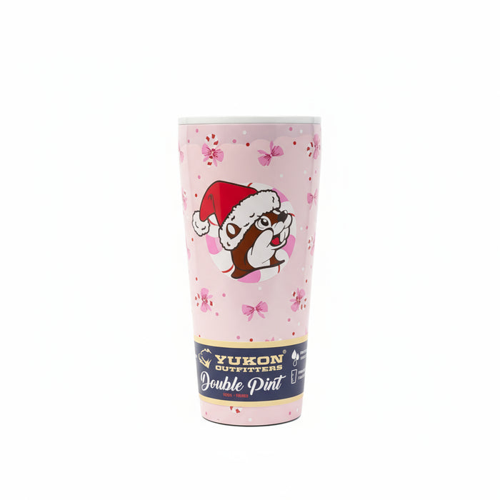 Buc-ee's Pink Candy Cane 32 oz. Christmas Tumbler