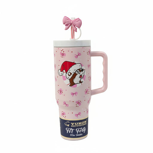 Buc-ee's Pink Candy Cane 40 oz. Christmas Tumbler