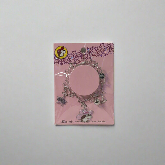 Buc-ee's Pink Cowboy Charm Bracelet