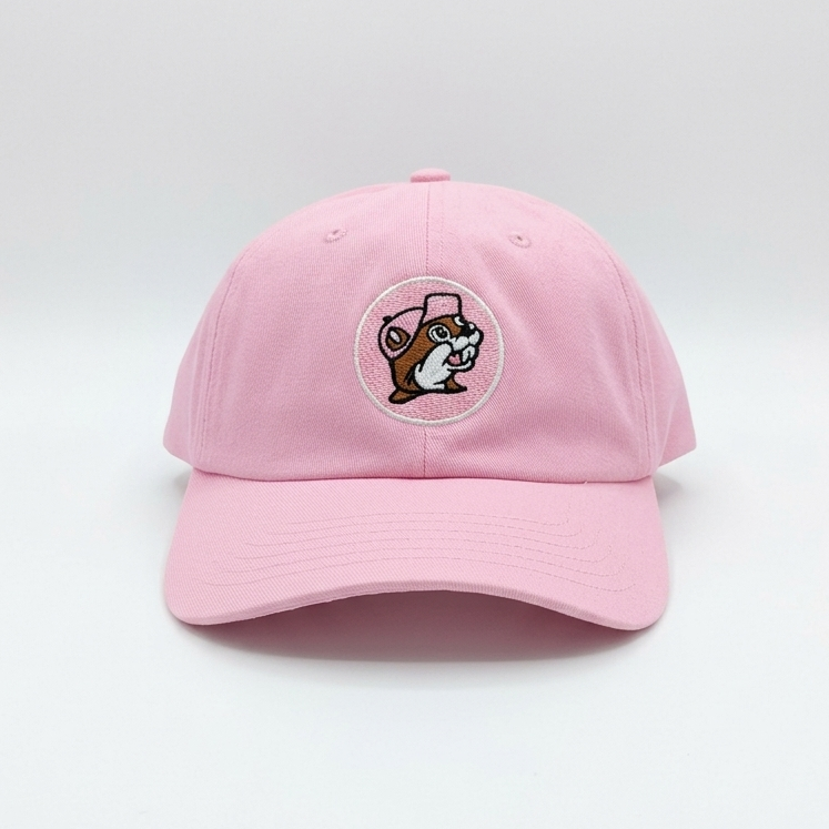 Buc-ee's Pink Hat white background.