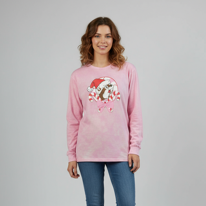 Buc-ee's Pink Long Sleeve Novelty Tee