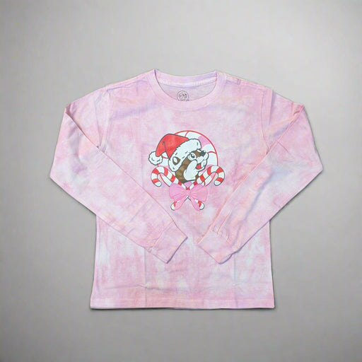 Buc-ee's Pink Long Sleeve Youth Novelty Tee