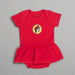 Buc-ee's Red Classic Onesie Dress with the Buc-ee's logo on it. 