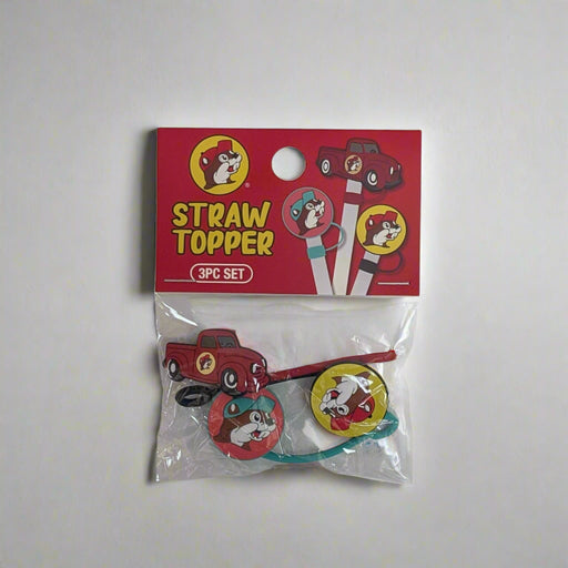 Buc-ee's Red Truck Straw Toppers