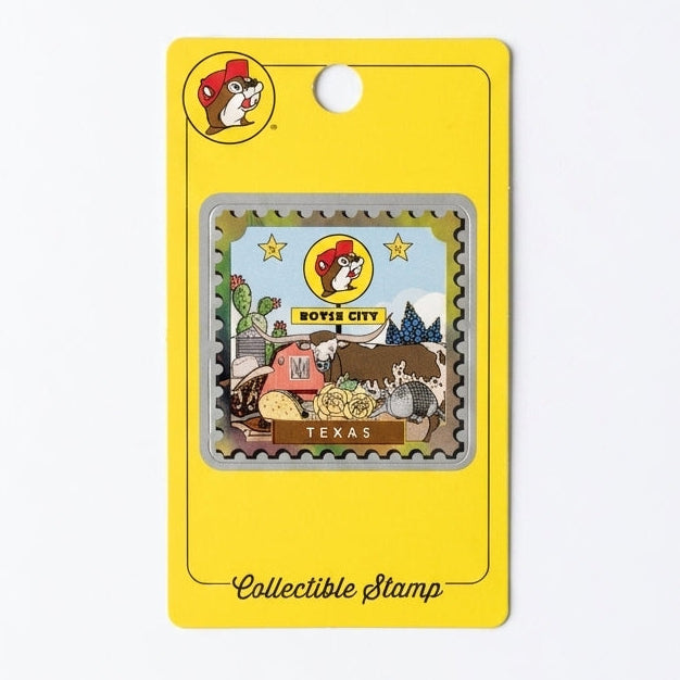 Buc-ee's Royse City Collectible Stamp white background.