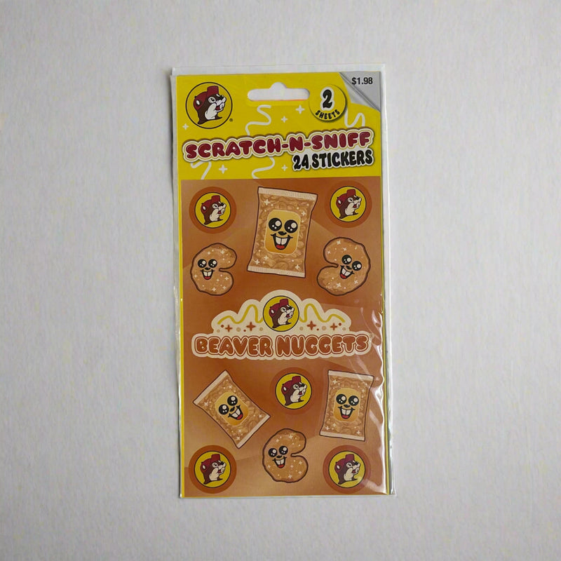 Buc-ee's Scratch-N-Sniff Beaver Nuggets Stickers