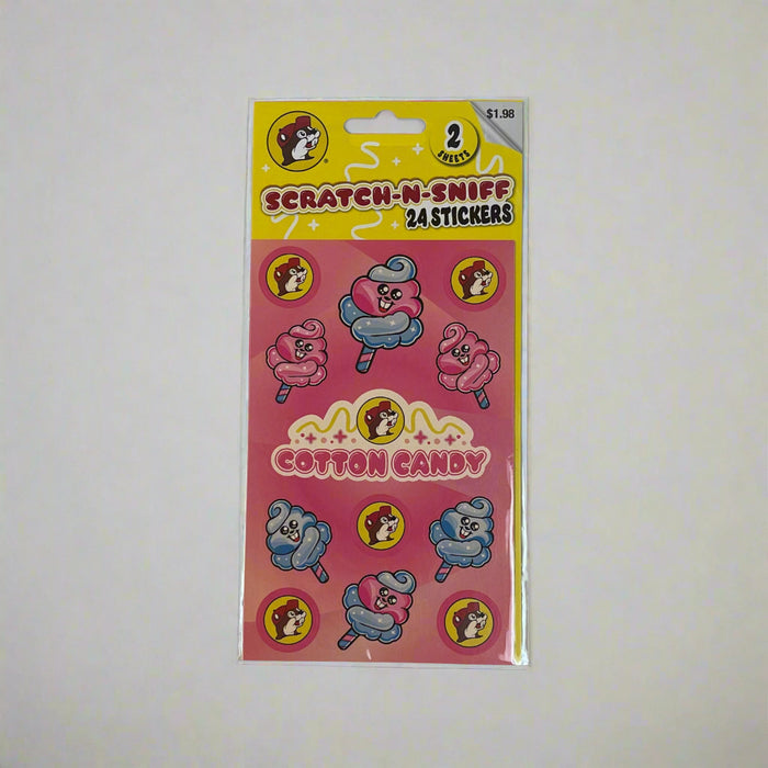 Buc-ee's Scratch-N-Sniff Cotton Candy Stickers