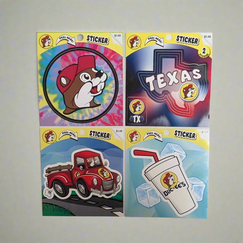 Buc-ee's Stickers. 4 different designs
