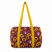 Buc-ee's Sunflower Puffy Bag - Duffle classic white background.