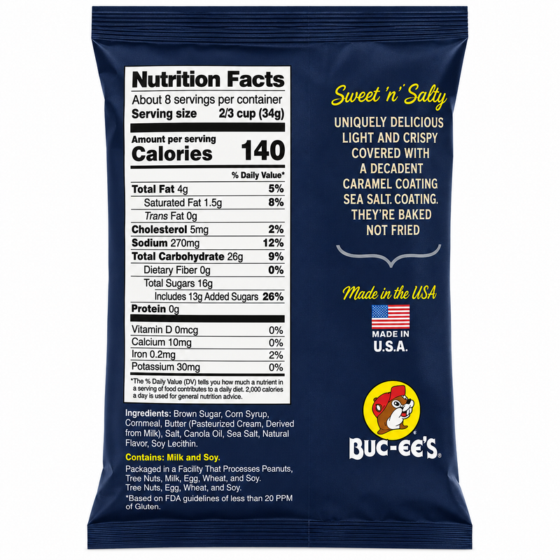 Buc-ee's Beaver Nuggets Sea Salted Caramel