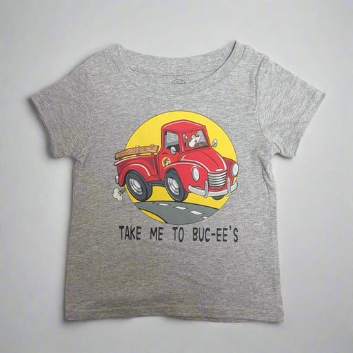 Buc-ee's "Take Me To Buc-ee's" Truck Shirt. Has the red Buc-ee's truck on the front with the saying "Take Me To Buc-ee's" 