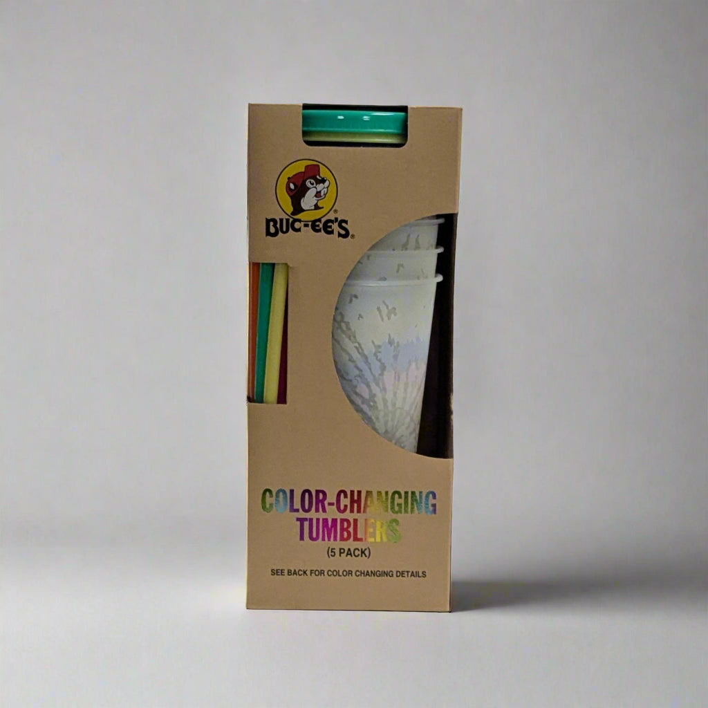 Buc-ee's Tie-Dye Color-Changing Tumblers | Available Set — Texas Snax