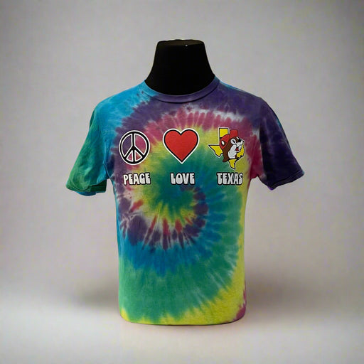Buc-ee's Tie-Dye Peace, Love, Texas
