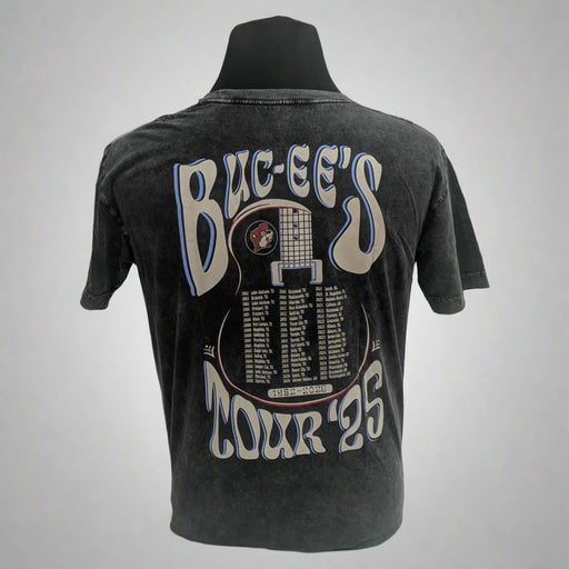 Buc-ee's Tour 25' Shirt. On the back is the cities and states Buc-ee's is located.