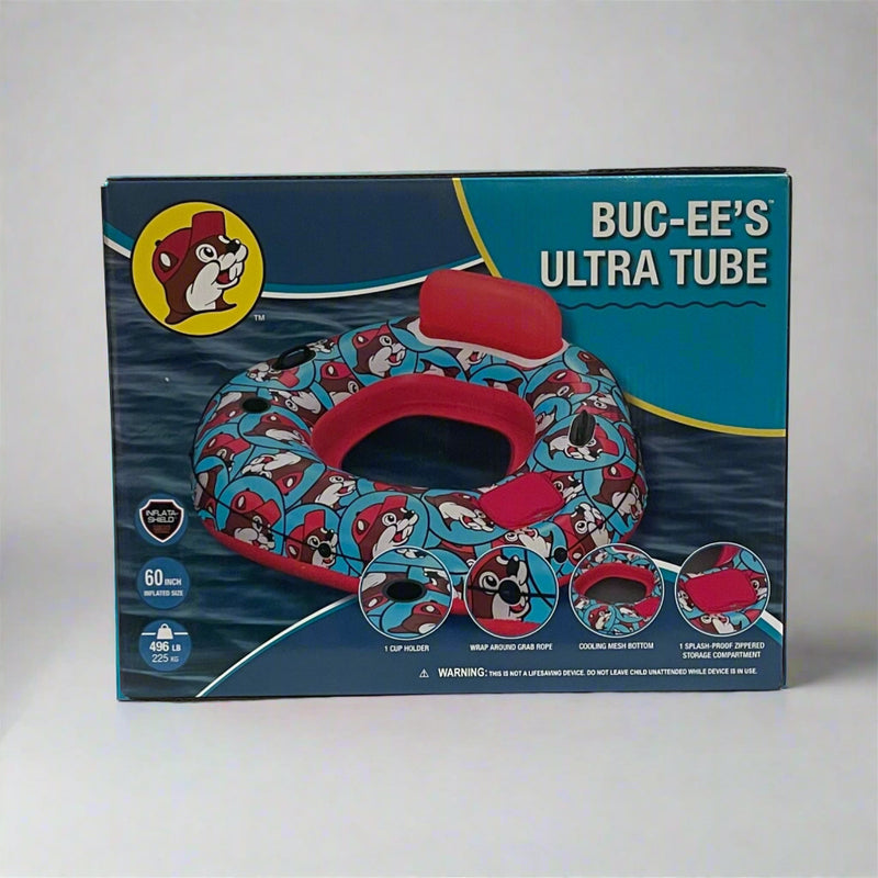 Buc-ee's Ultra Tube. You can sit and float in the water or you can go tubing with it. 