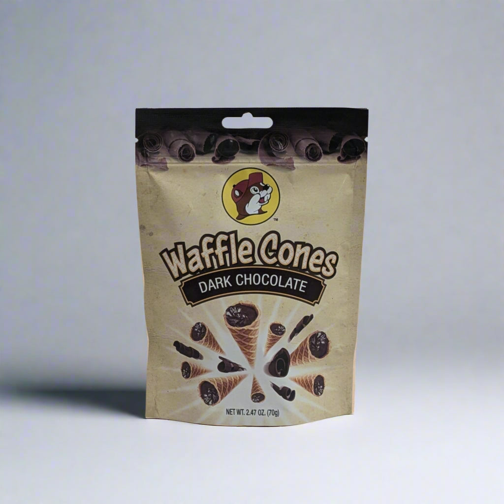 Buc-ee's Waffle Cones Dark Chocolate