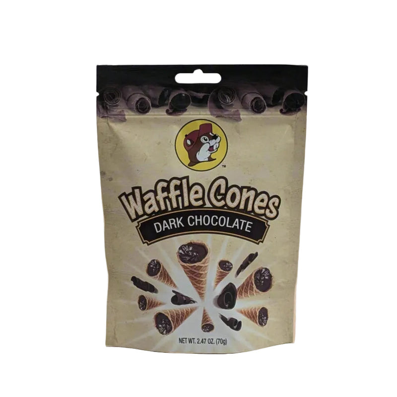 Buc-ee's Waffle Cones Dark Chocolate