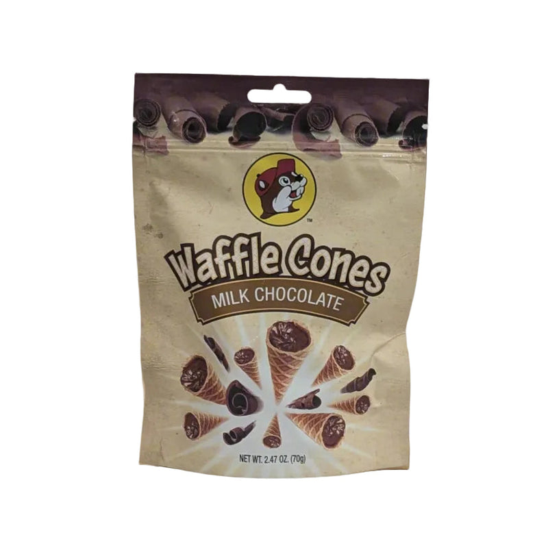 Buc-ee's Waffle Cones Milk Chocolate flavor