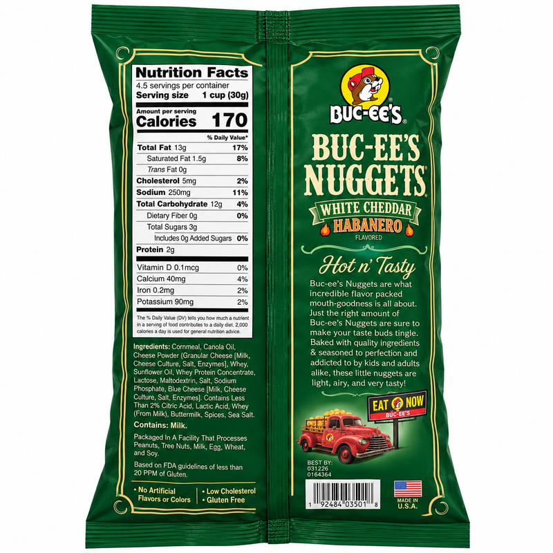 Buc-ee's Nug-ees White Cheddar Habanero