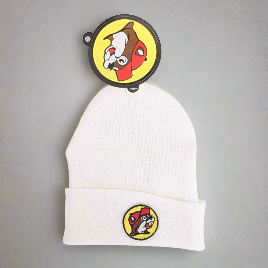 Buc-ee's White Infant Knit Cap