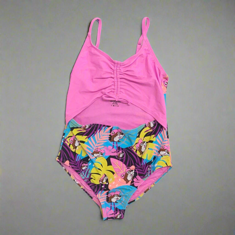 Buc-ee's Youth Girls' Tropcial One-Piece Swim Suit