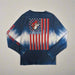 Buc-ee's Youth Long Sleeve Blue American Flag Shirt