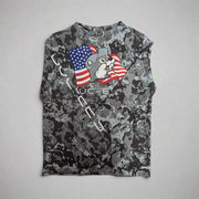 Buc-ee's Youth Long Sleeve Performance Camo Flag Shirt