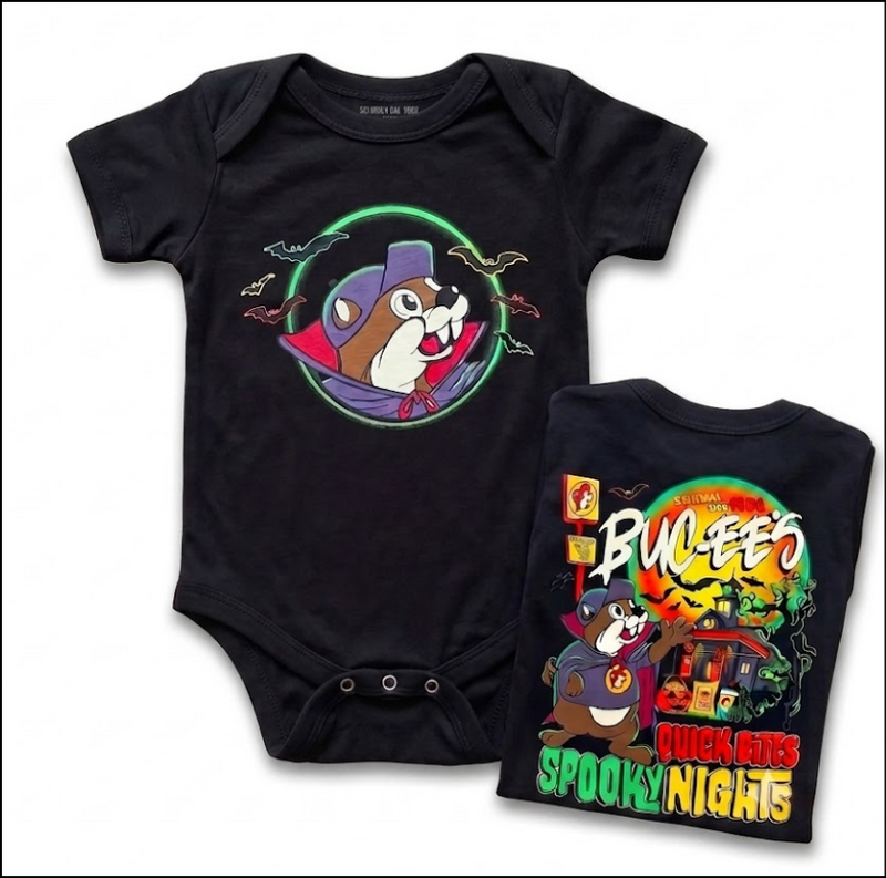 Buc-ee's Infant Halloween Onesie "Quick Bites Spooky Nights"
