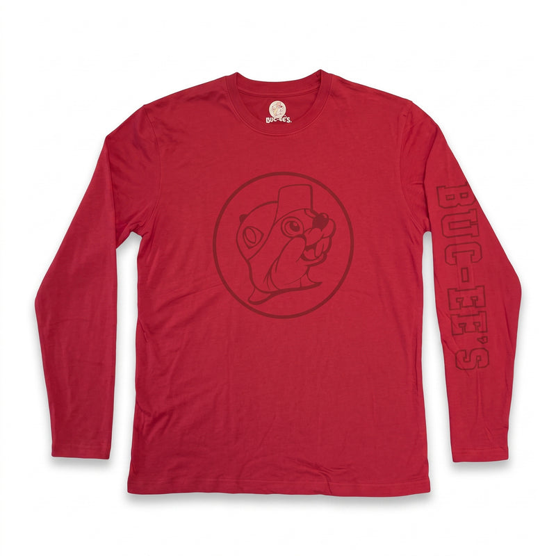 Buc-ee's Red Long Sleeve Shirt