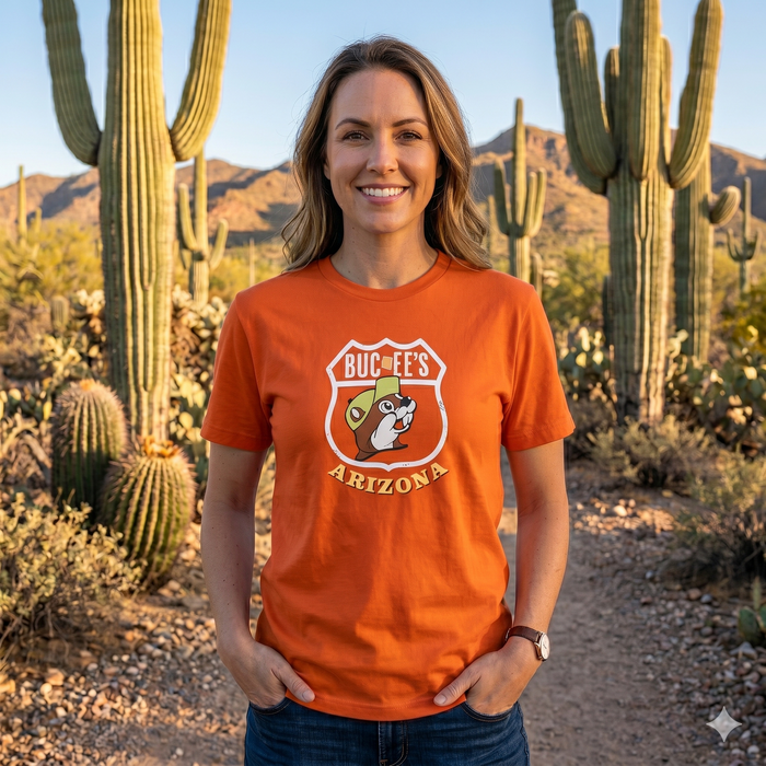Buc-ee's Arizona Orange Roadmap Tee