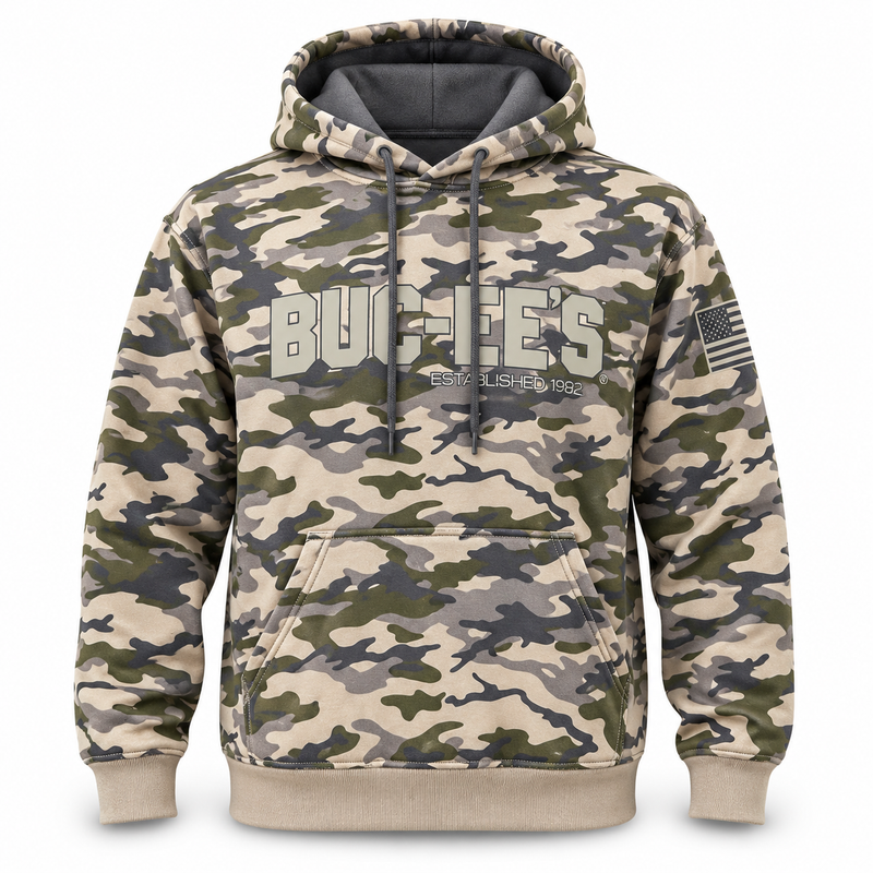 Buc-ee's Brown Camo Hoodie