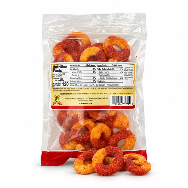Buc-ee's Chamoy Peach Rings