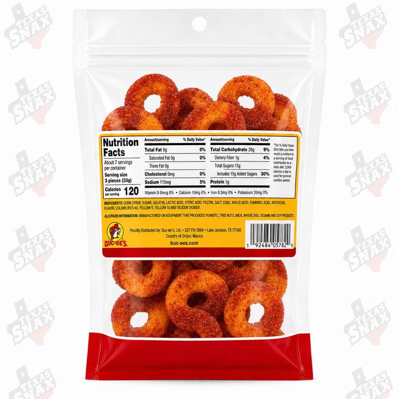 Buc-ee's Chamoy Peach Rings