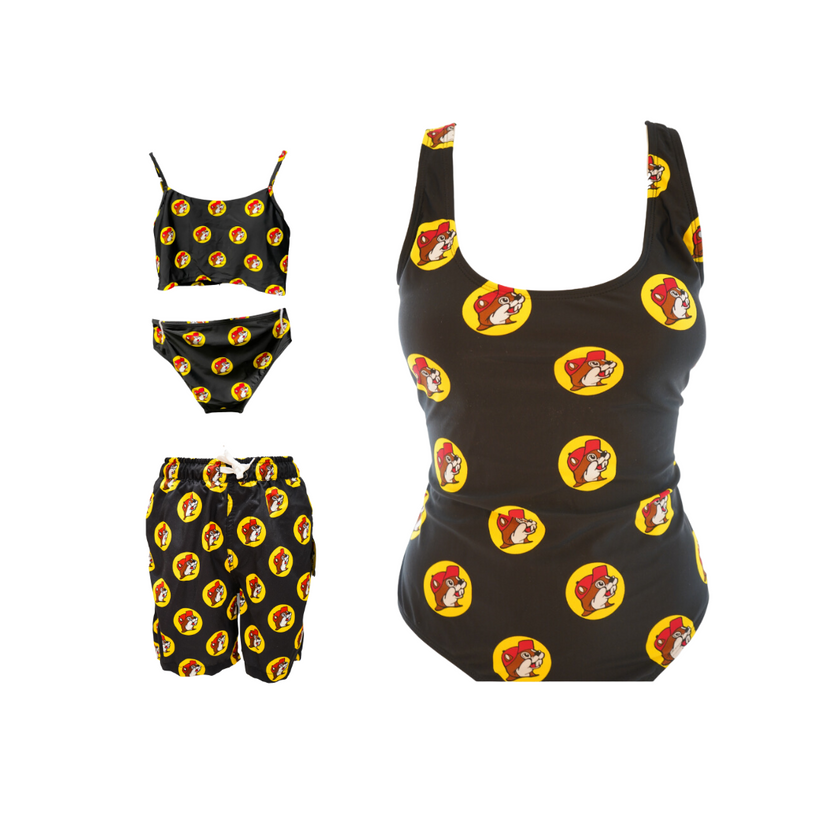 Buc-ee's Black Logo Swimwear - Two-Piece Swimsuit Girls - 6M-9M – Texas ...