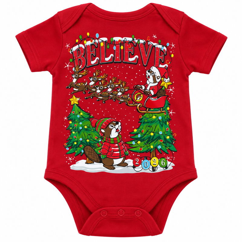 Buc-ee's Infant Christmas "Believe" Onesie