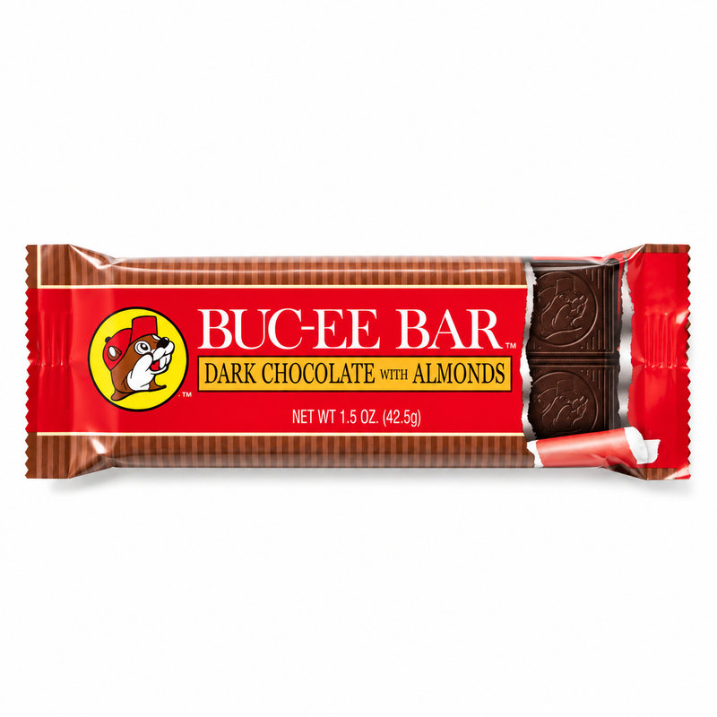 Buc-ee's Dark Chocolate with Almonds Buc-ee Bar