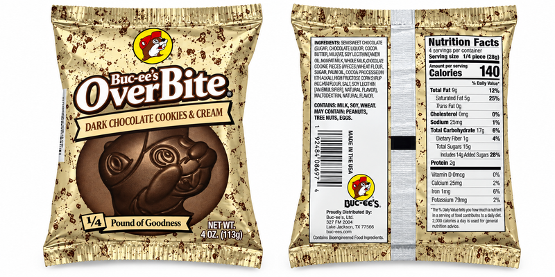 Buc-ee's Overbites Chocolate