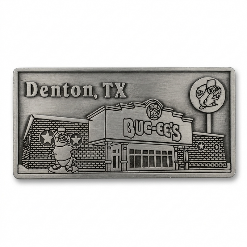 Buc-ee's Denton, TX Metal Location Magnet
