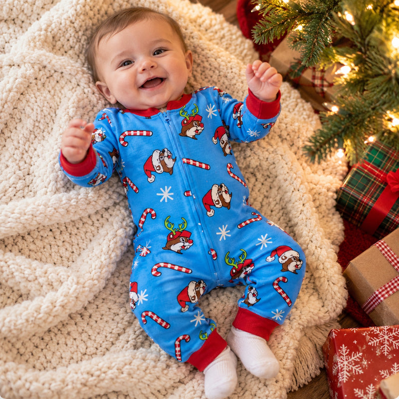 Buc-ee's Blue Christmas Onesie - Infant