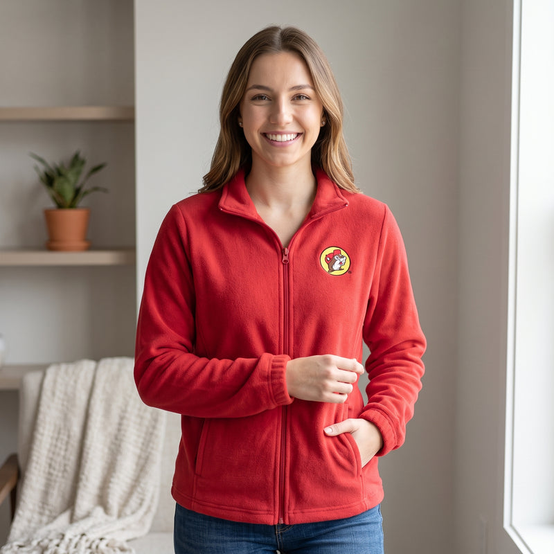 Buc-ee's Classic Red Fleece Jacket