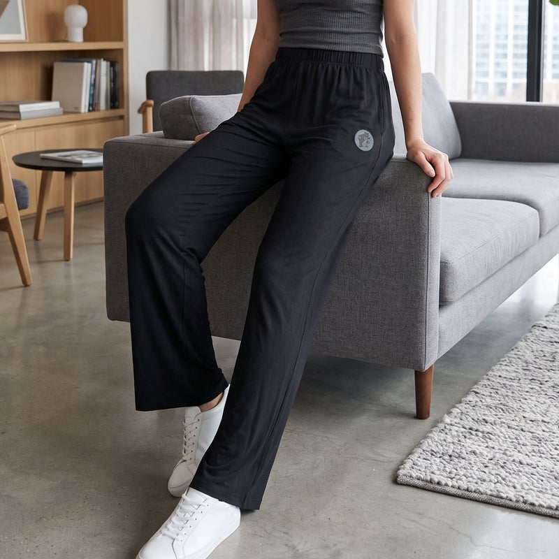 Buc-ee's Black Lounge Wide Knit Pants