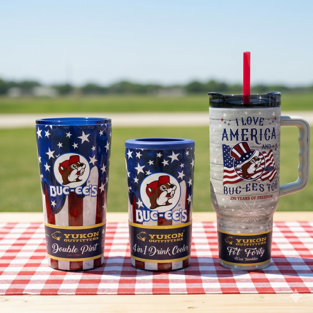 Buc-ee's 4th of July Yukon Tumblers | Fit Forty, 32oz & 4-in-1