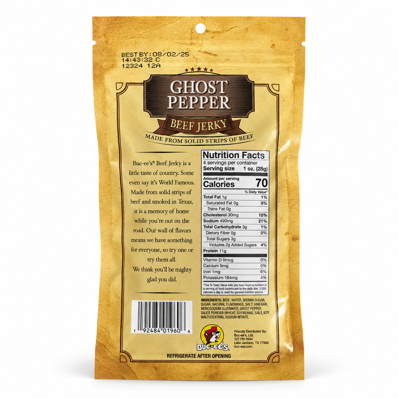 Buc-ee's Ghost Pepper Beef Jerky