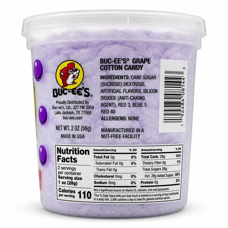 Buc-ee's Grape Cotton Candy