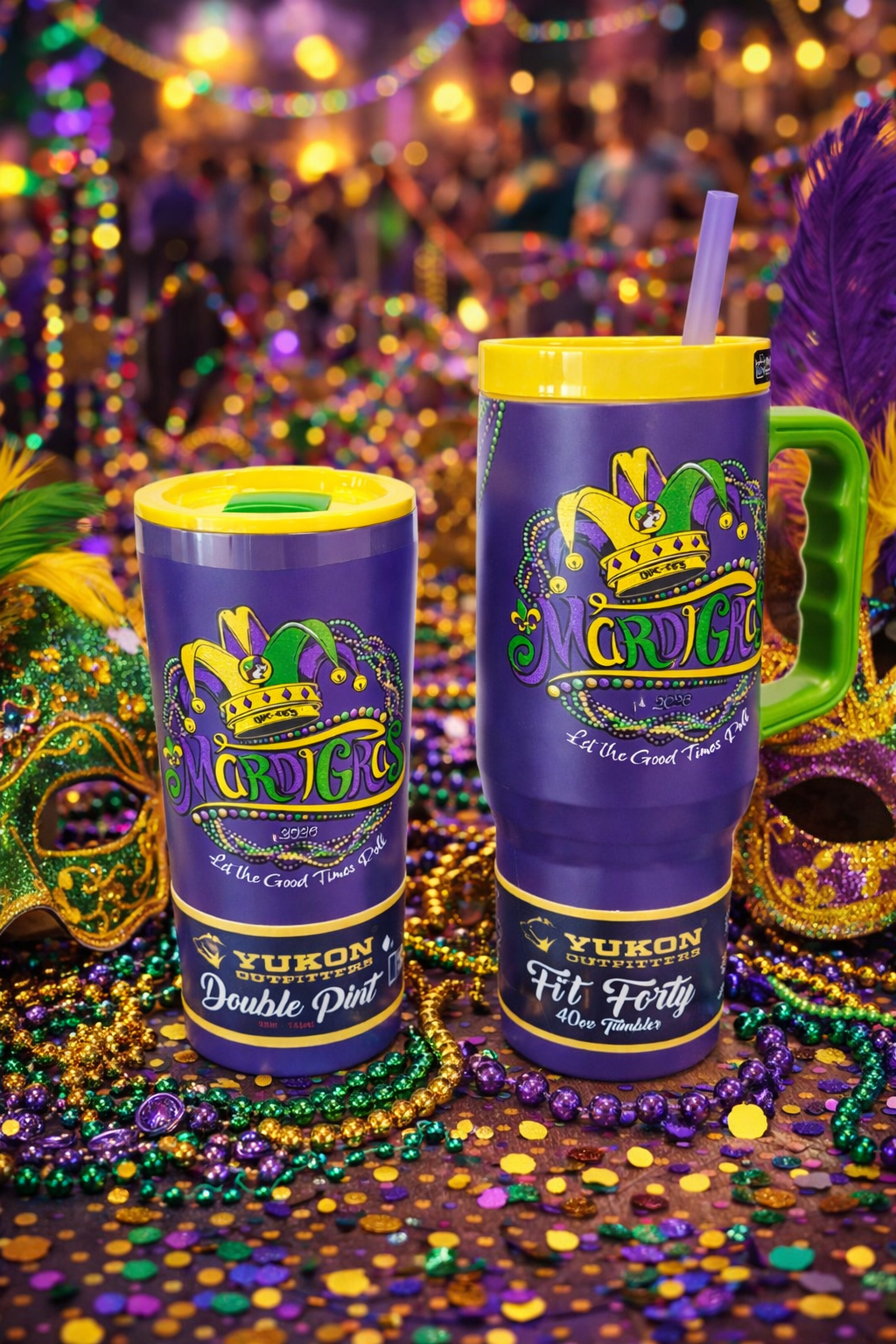 新品　ドゥーズィエムクラス 定価¥3万6300円　スタンダードPT パープル Buc-ee's 2026 Mardi Gras Tumbler | Available Here — Texas Snax